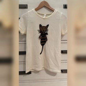 Click Funny Cat Knit Tee
